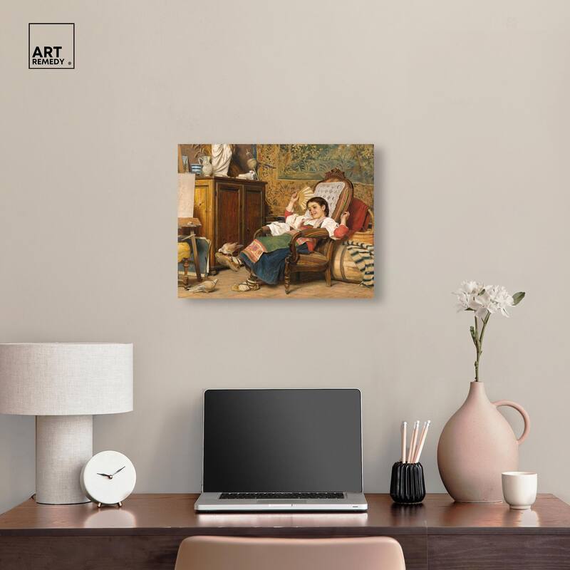 Bechi's Model Canvas by Art Remedy, Gallery Wrapped