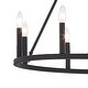 preview thumbnail 15 of 15, Modern Farmhouse 12-light Wagon Wheel Chandelier for Dining Room - 28 inches