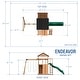 preview thumbnail 3 of 39, Backyard Discovery Endeavor Cedar Wood Swing Set, Slide, Play Deck