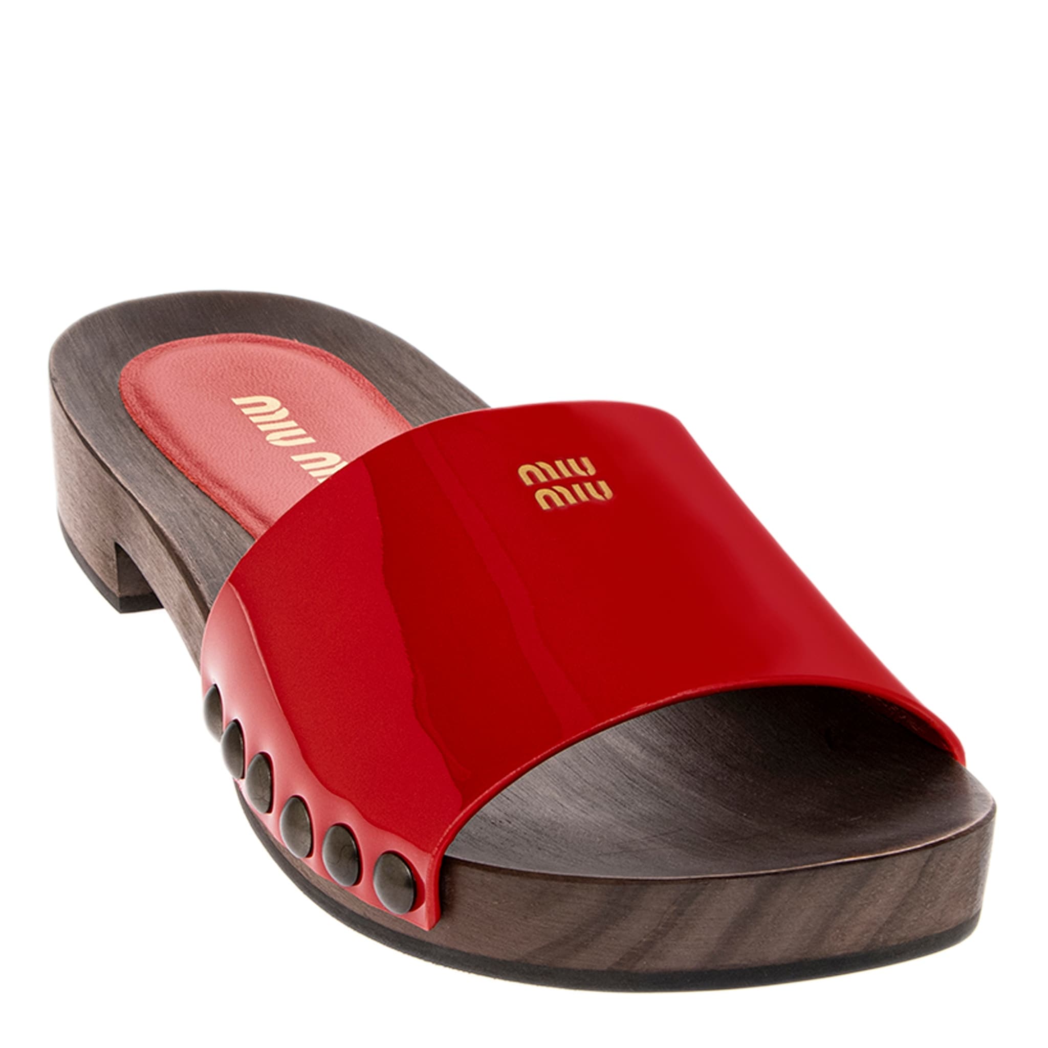 Miu Miu Patent Leather Clogs