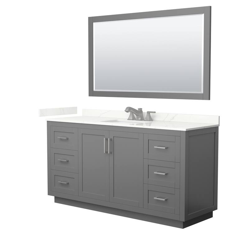 Wyndham Collection WCF292966S-QTZ-US3M58 Miranda 66" Free Standing