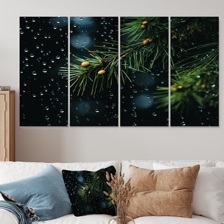 Designart "Spruce Pine Tree Forest I" Tree Pine Extra Large Canvas Set ...