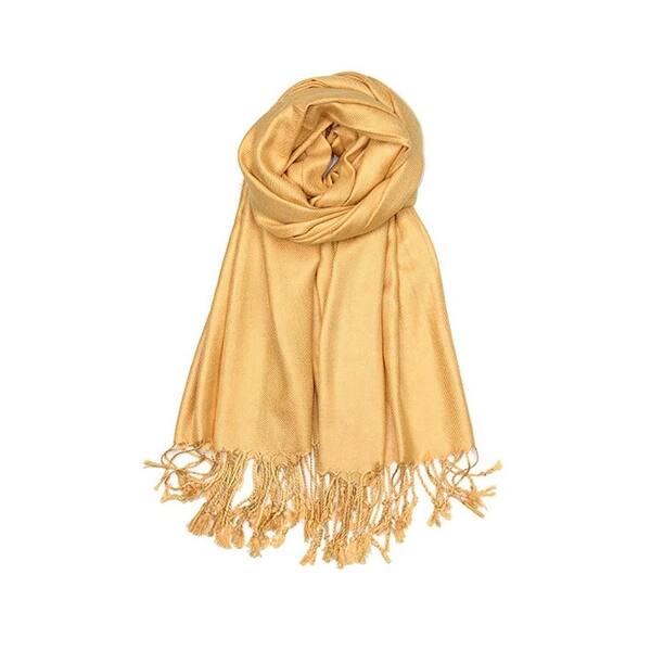 Shop Classic Silk Blend Pashmina Large Scarf Shawl With Fringe