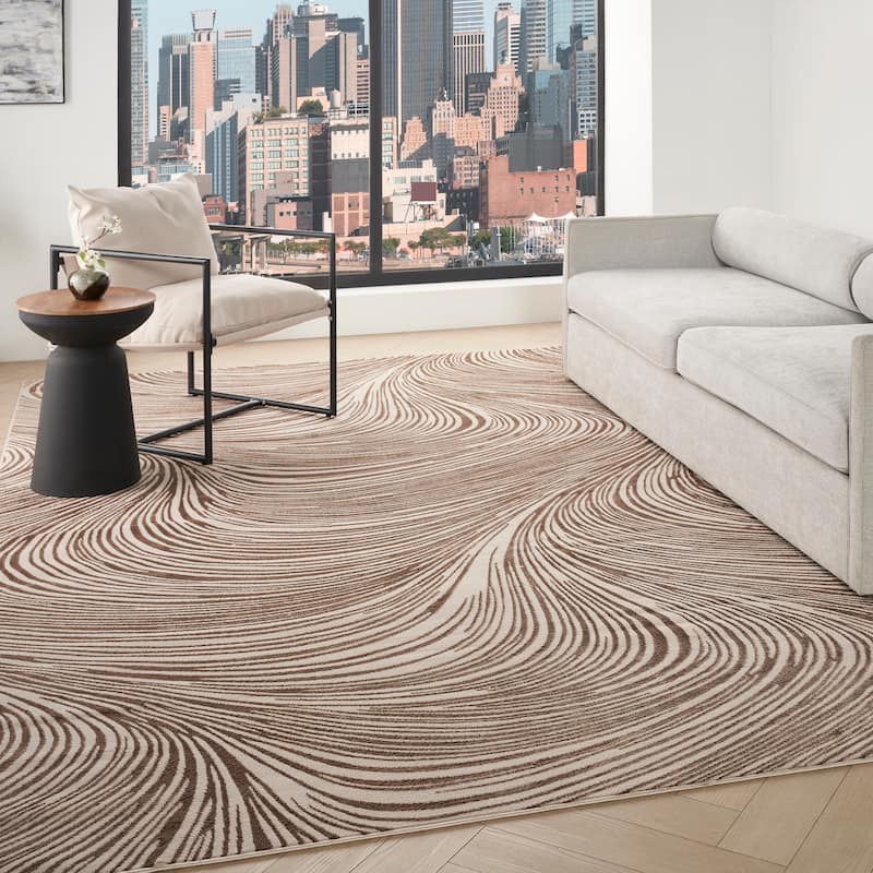 DKNY Central Park West Indoor only Abstract Glam Area Rug