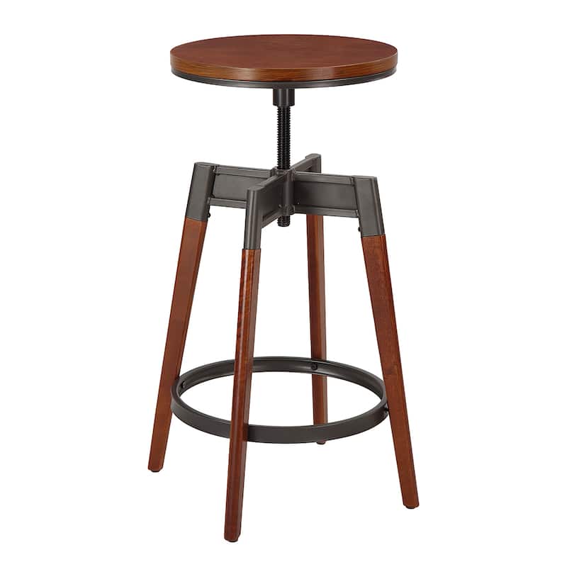 Azalea Park Modern Wood Adjustable Swivel Counter Stool - 13.98 W x 13.98 D x 24.29-29.21 H"