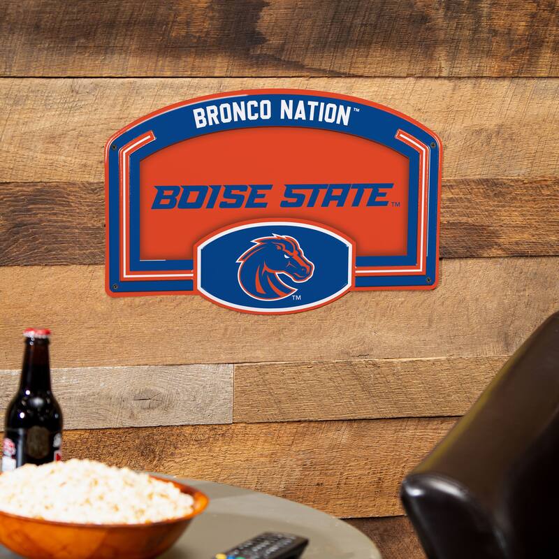 Boise State University Embossed Steel Wall Sign, 11" x 17"