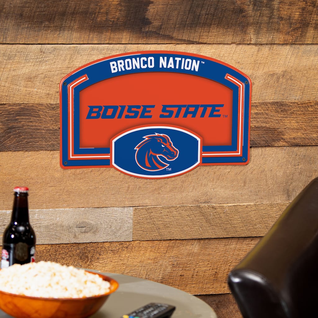 Boise State University Embossed Steel Wall Sign, 11" x 17"