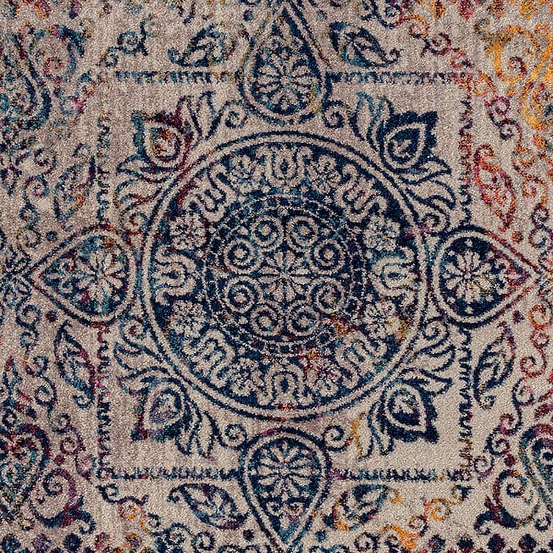 Manhattan Burke Tribal Multi-Colored Runner Rug