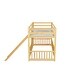 preview thumbnail 12 of 58, Solid Pine Wood Bunk Bed,Versatile Floor Fence Bunk Bed with Door,Twin Over Twin Size