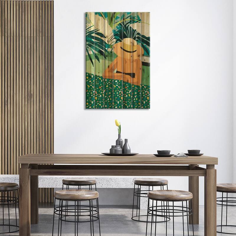 Chill Print On Wood by 83 Oranges - Multi-Color