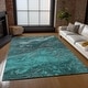 preview thumbnail 45 of 84, Machine Washable Indoor/ Outdoor Chantille Modern Abstract Rug