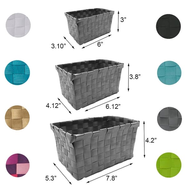 Jumbo Plastic Checkered Storage Laundry Shopping Bags W. Zipper & Handles Size=27 x 25 X5 (6 Pack)