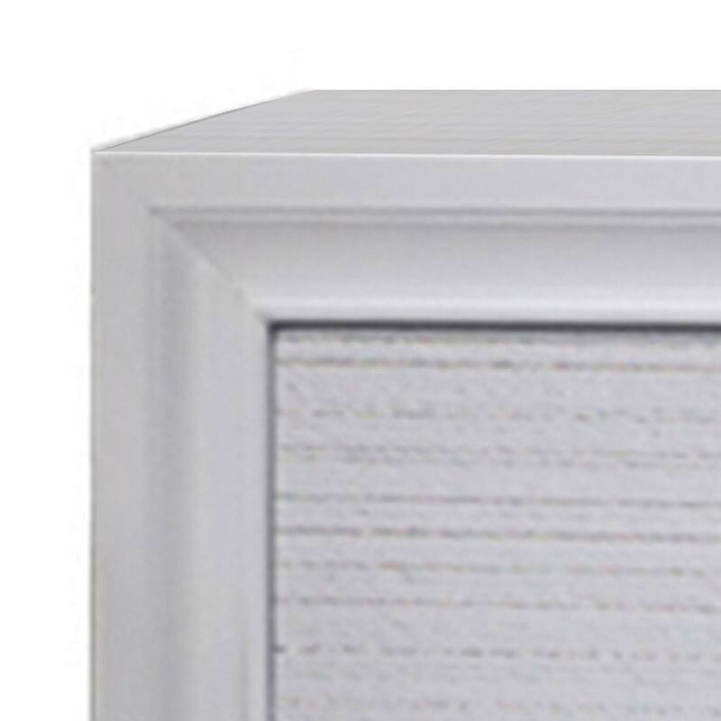 White 3 Drawer 17 in. W Nightstand with Sturdy Hardware and Ample Storage