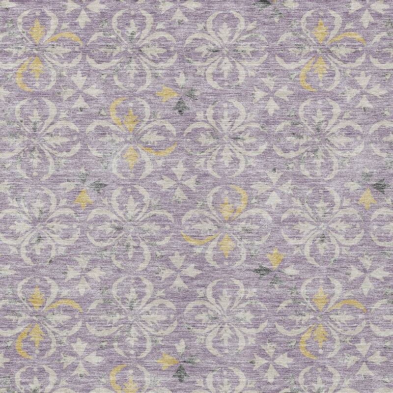 HomeRoots Floral Transitional Rectangle Outdoor Rug