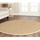 preview thumbnail 42 of 169, SAFAVIEH Natural Fiber Marina Basketweave Seagrass Rug 10' x 10' Round - Natural/Ivory
