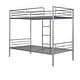 preview thumbnail 3 of 5, Twin Over Twin Metal Bunk Bed (Silver)