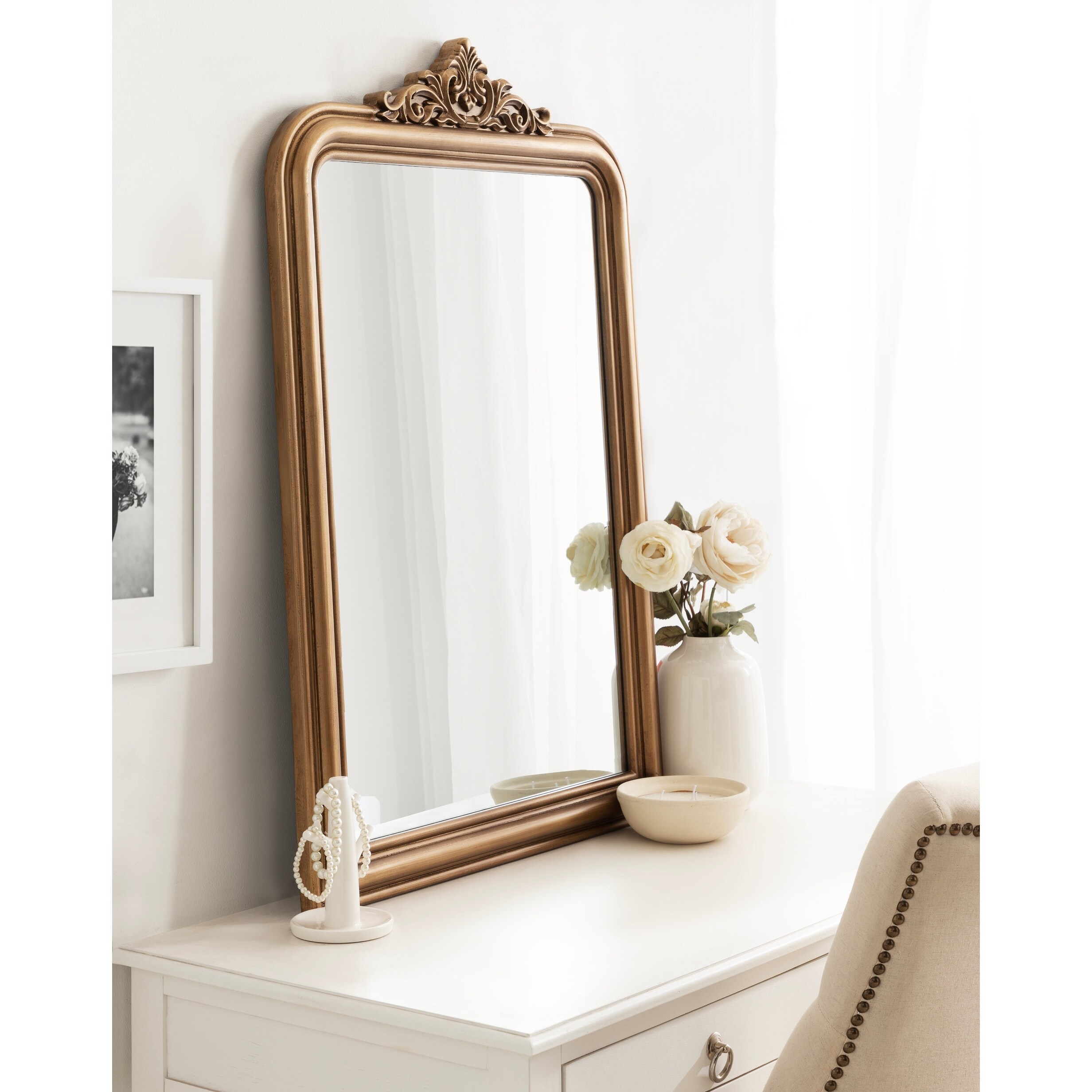 Kate and Laurel Kinsman Arch Wall Mirror - 24x36 - On Sale - Bed