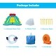 preview thumbnail 10 of 8, Gymax Inflatable Mighty Water Park Bouncy Splash Pool Climbing Wall