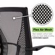 preview thumbnail 8 of 6, Modern Home Zuna Ergonomic Mesh Mid Back Office Desk Rolling Chair, Black & Gray - 26