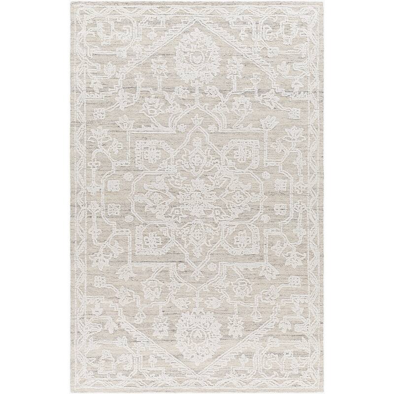 Livabliss Shabby Chic Piazza Medallion Area Rug