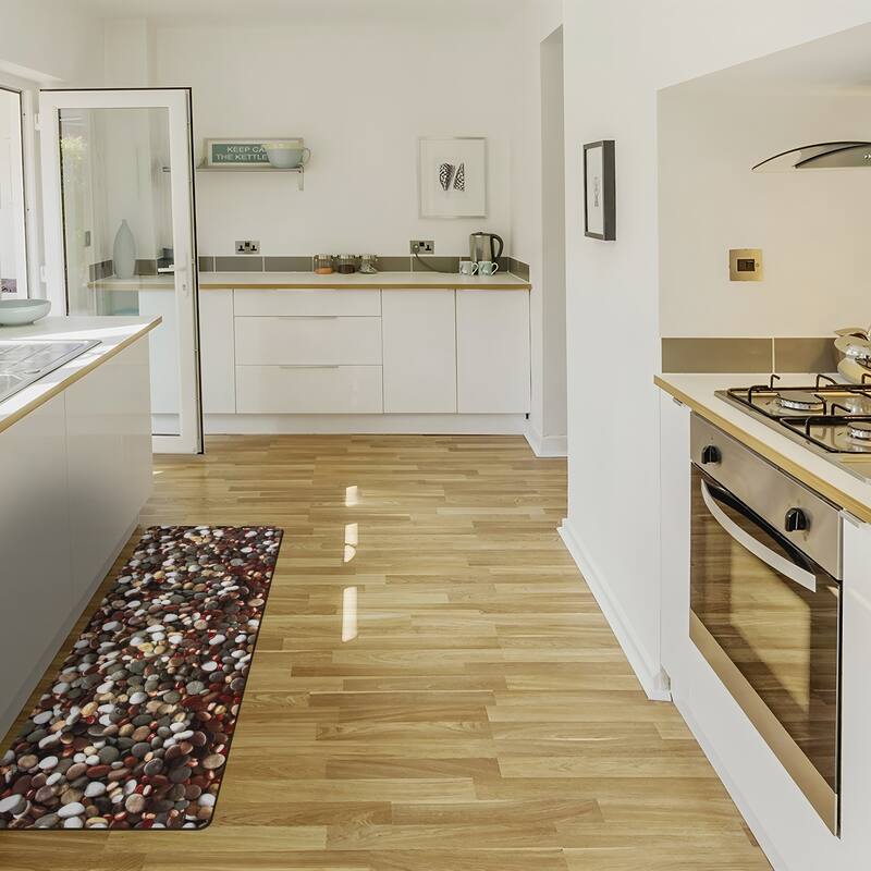 Ray Star printed kitchen wonderful mat cobblestone pattern - 20"x31.5"x0.28"