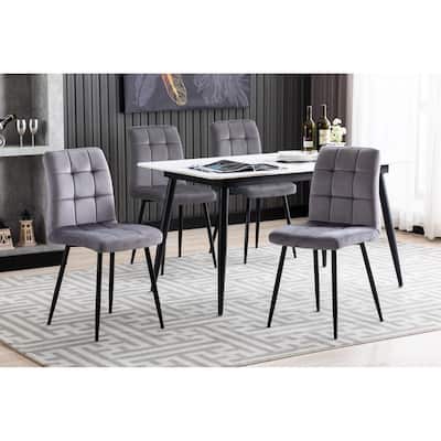 Porthos Home Pacie Dining Room Chairs Set Of 4, Velvet And Iron Legs