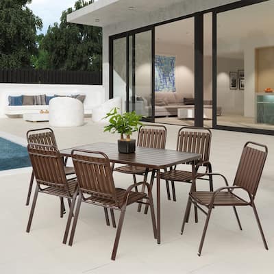 7 Pieces Patio Dining Set