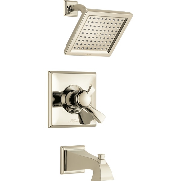 Delta T17451 Dryden Tub and Shower Trim Package with Single Function Shower Head and Touch Clean Technology