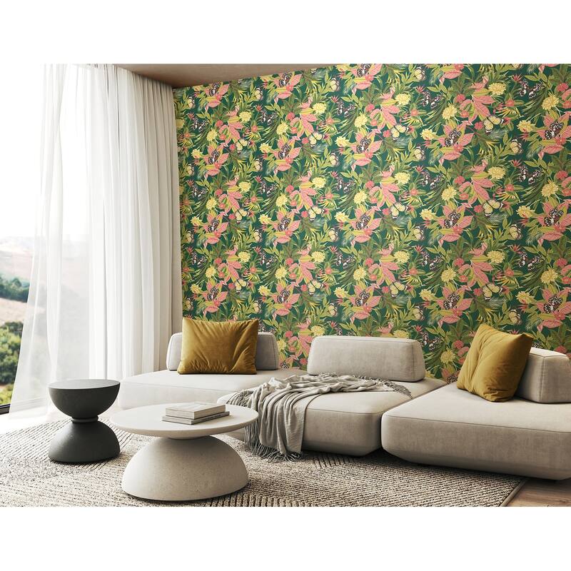 Hoopla Walls Paradise Forest Mix Peel and Stick Wallpaper - N/A