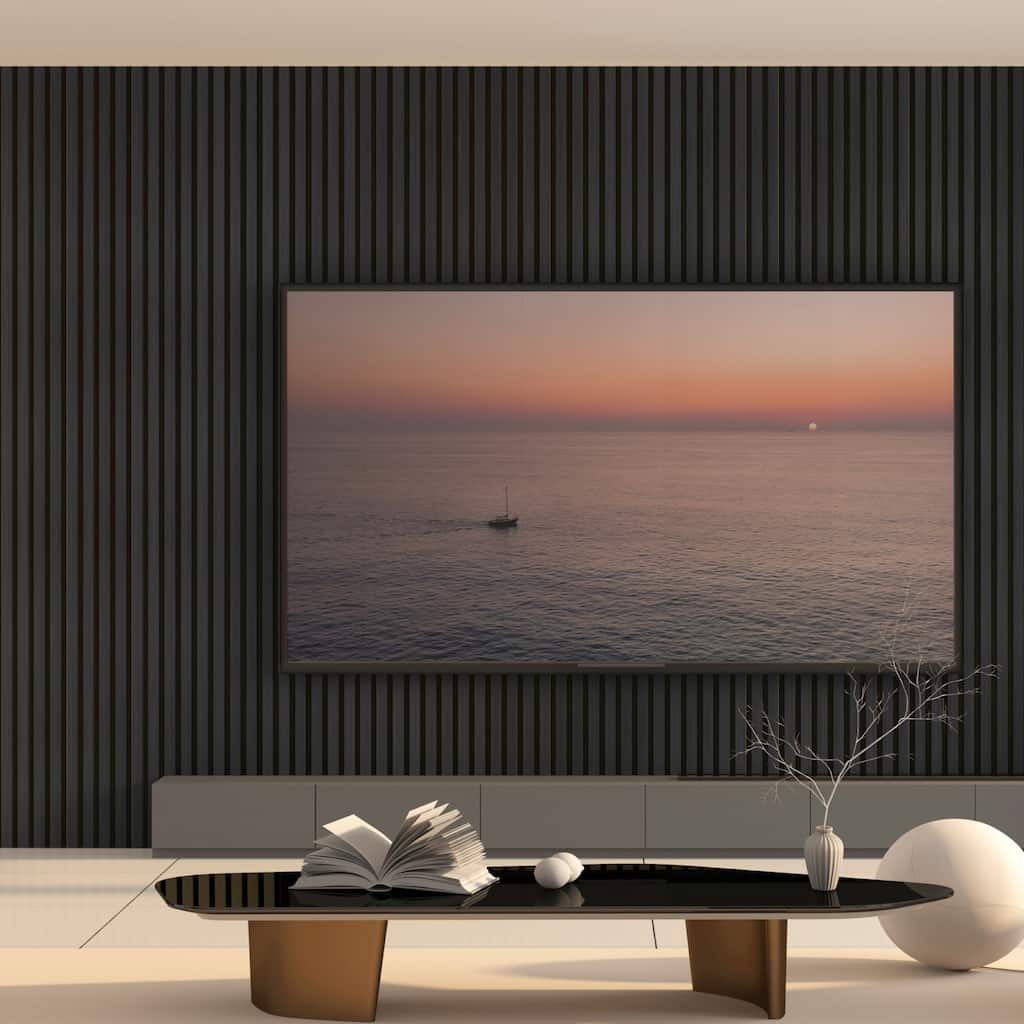 Art3d 7.9 X 107in Slat Acoustic Wall Panels,3D Fluted Sound Absorbing Panel, 4pcs - N/A