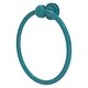 preview thumbnail 8 of 27, Allied Brass Mambo Collection Towel Ring Glokzin Teal