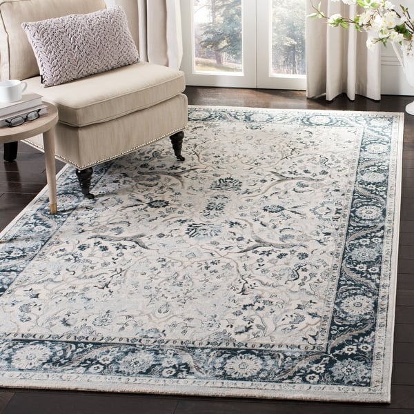 Safavieh Madison Pietra 5 x 8 Blue/Multi Indoor Floral/Botanical Oriental Area Rug