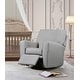 preview thumbnail 14 of 18, The 1st Chair Kameron Gliding, Swivel Power Recliner - Made In USA Millionaire Gray