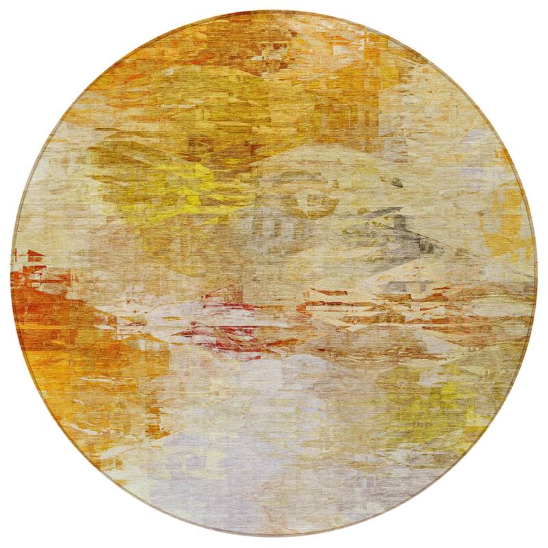 HomeRoots Abstract Transitional Rectangle Outdoor Rug