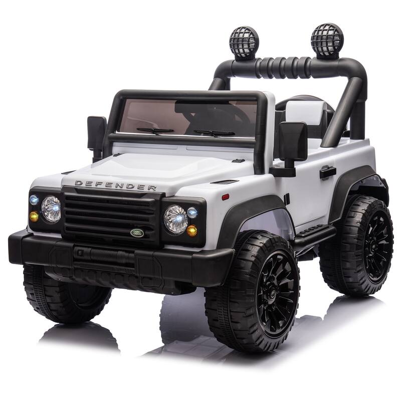 24V Licensed Land Rover Defender Ride On Car for Kids, Remote Control, Four-Wheel Suspension, Music, LED Lights