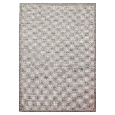 ECARPETGALLERY Flat-Weave Ankara FW Dark Grey Wool Kilim - 5'2 x 7'4