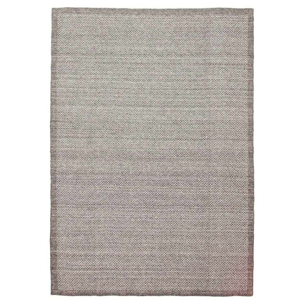 ECARPETGALLERY Flat-Weave Ankara FW Dark Grey Wool Kilim - 5'2 x 7'4