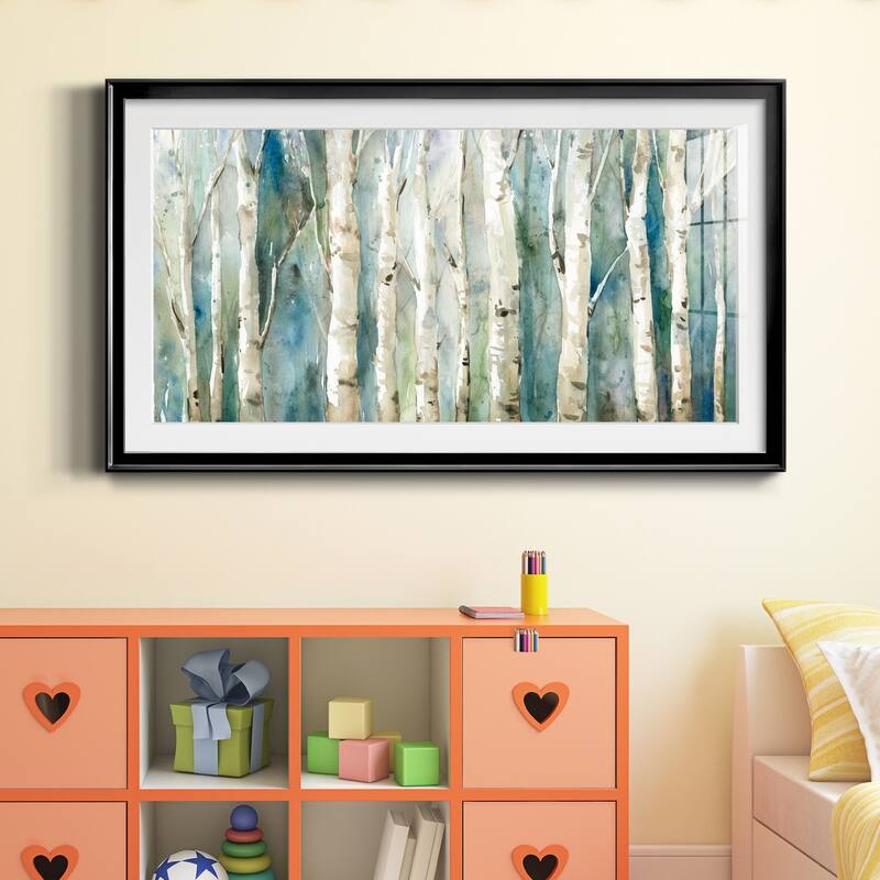 Birch River Walk- Premium Gallery Framed Print - Ready to Hang
