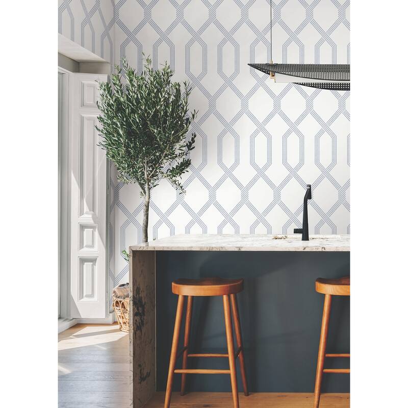 Ronald Redding Palisade Blue Wallpaper
