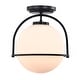 preview thumbnail 4 of 10, Nuka 12 Inch Modern Semi-Flush Mount Pendant Ceiling Lighting
