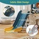 preview thumbnail 14 of 12, 10 in 1 Toddler Slide with Basketball Hoop, Outdoor Slide for Toddlers Age 1-3 with Kid Playhouse
