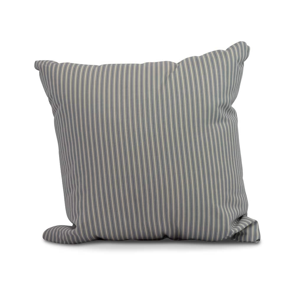 18 x 18 inch Ticking Stripe Outdoor Pillow