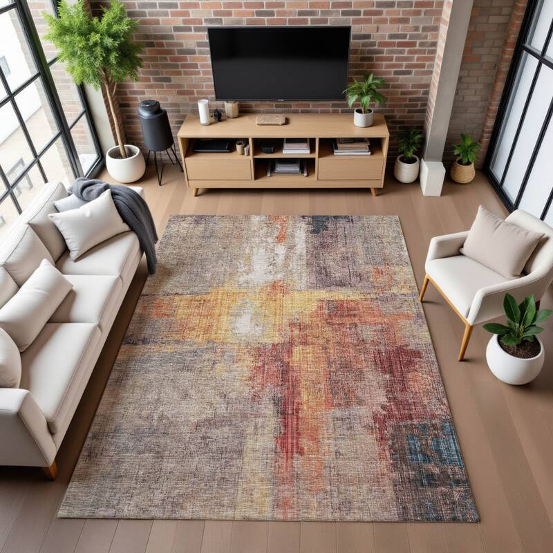 Premium Washable Super Soft Abstract Glam Mayfield Rug
