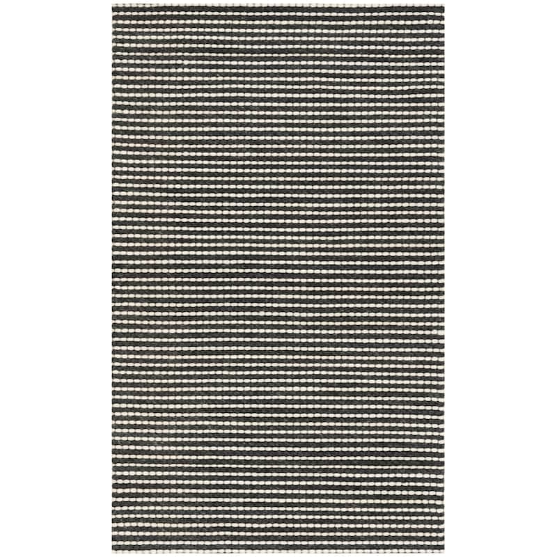 SAFAVIEH Handmade Natura Gerrita Wool Area Rug - 2'3" x 4' - Ivory/Black