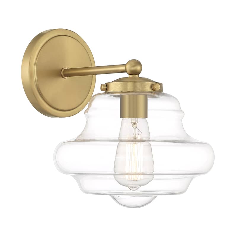 Bellevue SH90091 10" Tall Bathroom Sconce with Clear Glass Shade