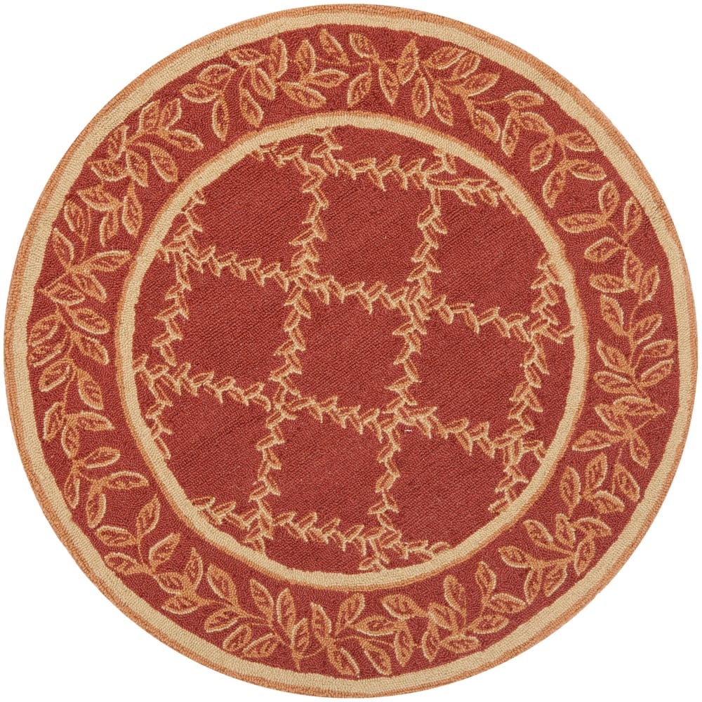 SAFAVIEH Handmade Chelsea Sunstripe Trellis French Country Wool Rug