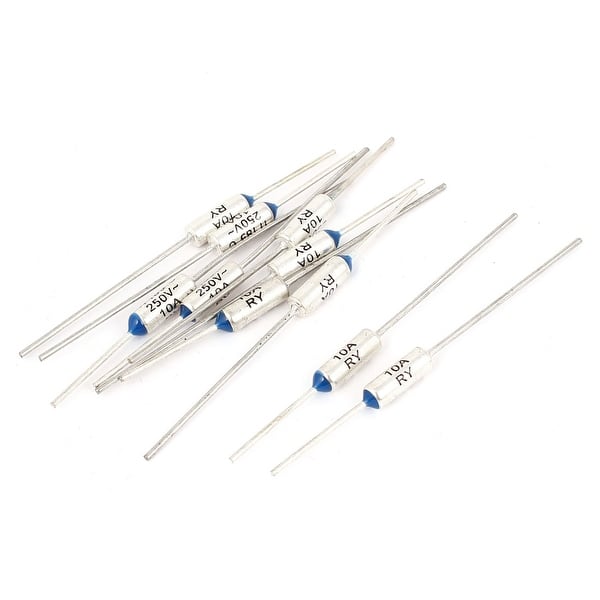 AC 250V 10A Electronic Component Cut Off 185C Temperature Thermal Fuses 10PCS Bed Bath