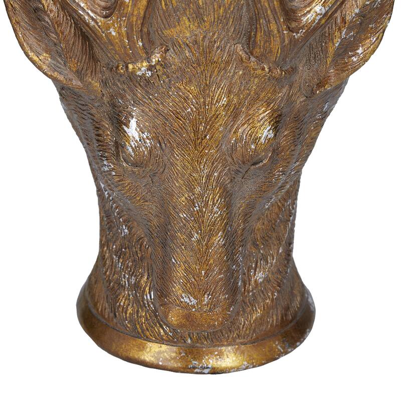 Bronze Polystone Traditional Planter - 10"L x 10"W x 14"H