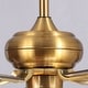 preview thumbnail 16 of 16, Parrot Uncle 52" Modern Gold Wood 5-Blade Crystal Ceiling Fan with Remote and Light Kit