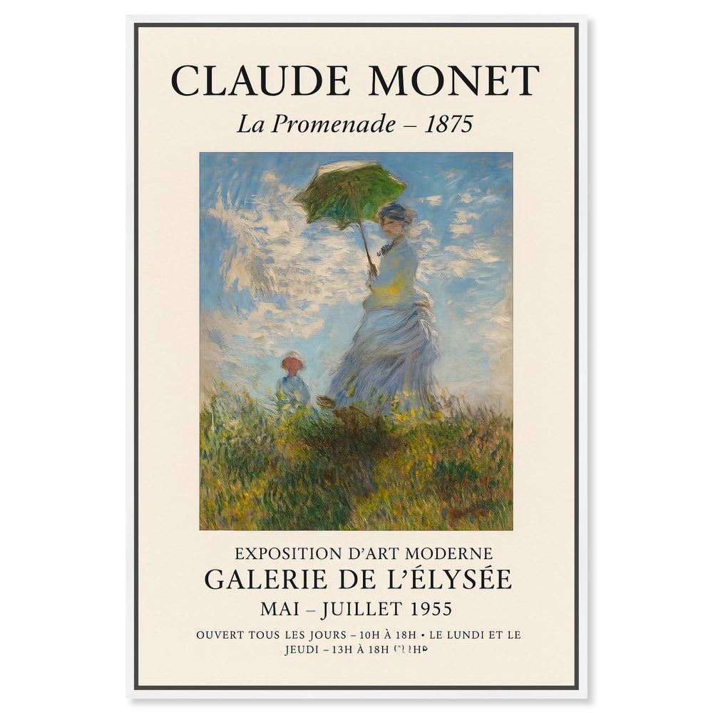 Woman with a Parasol Canvas by Art Remedy